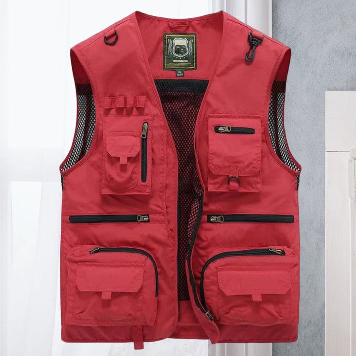 Mens Multi-Pocket Lightweight Outdoor Gilet