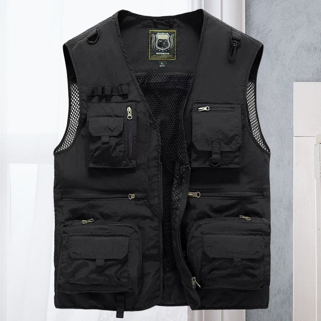 Mens Multi-Pocket Lightweight Outdoor Gilet