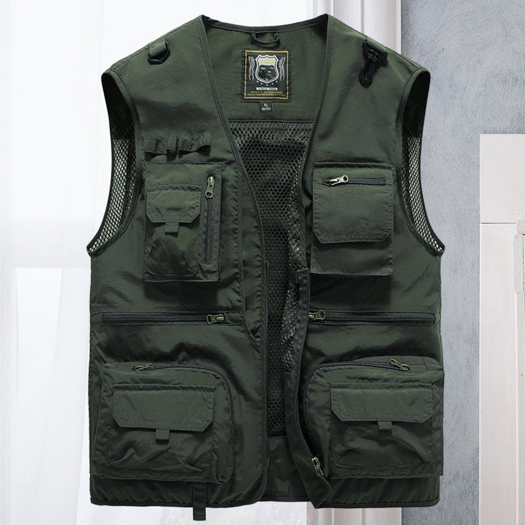 Mens Multi-Pocket Lightweight Outdoor Gilet