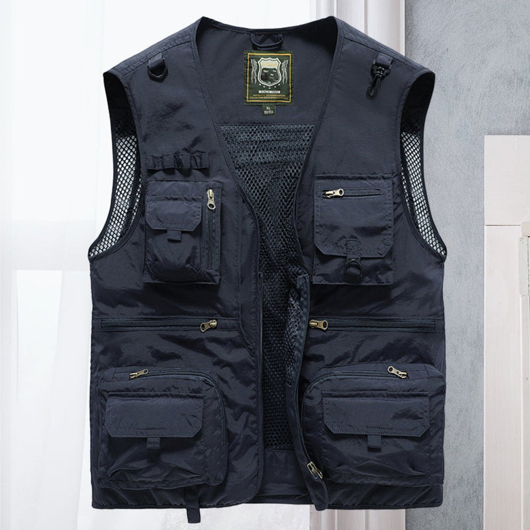 Mens Multi-Pocket Lightweight Outdoor Gilet