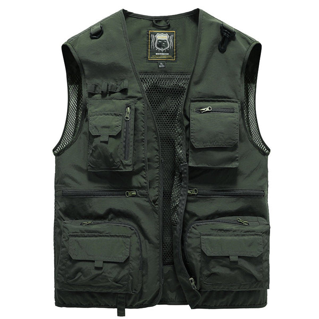 Mens Multi-Pocket Lightweight Outdoor Gilet