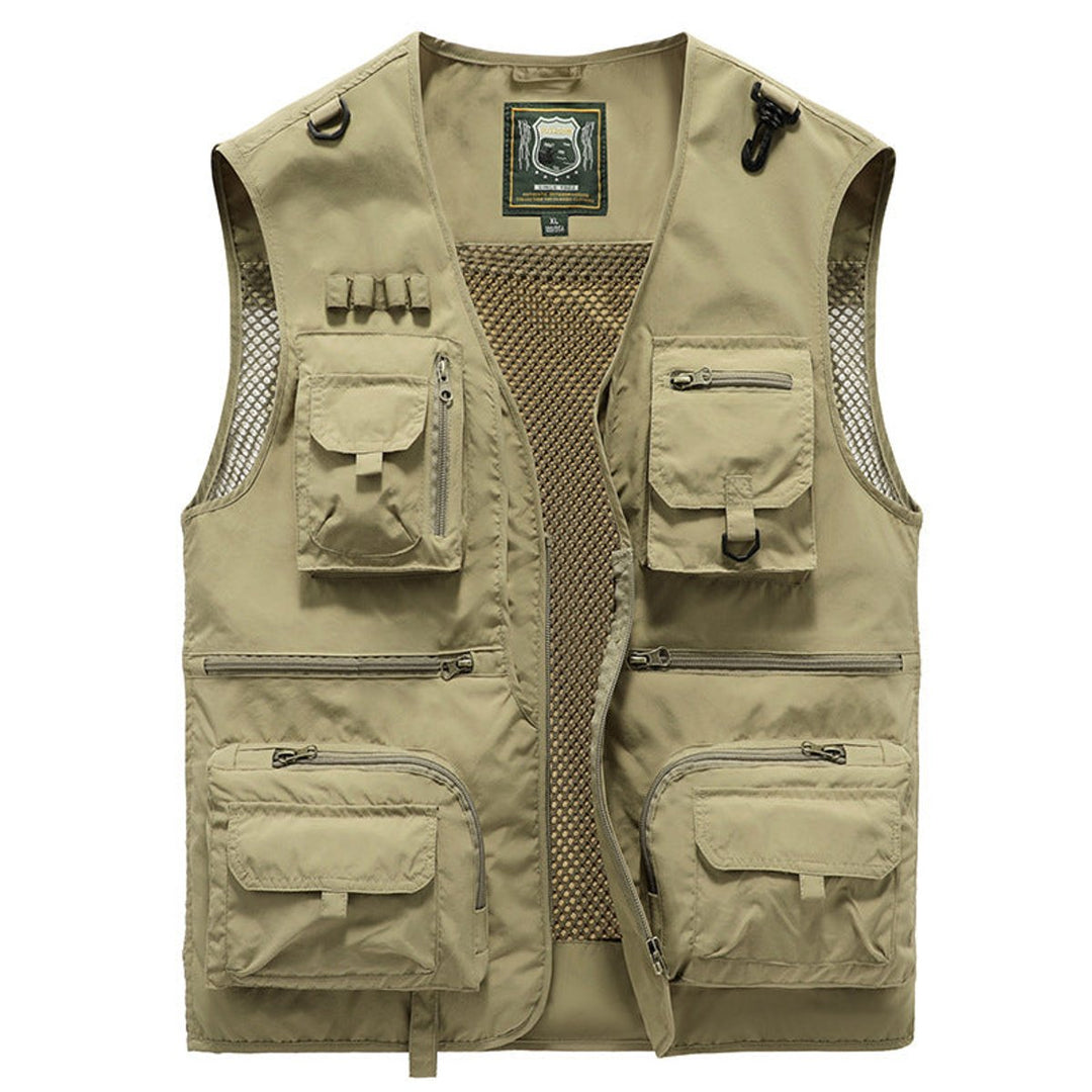 Mens Multi-Pocket Lightweight Outdoor Gilet