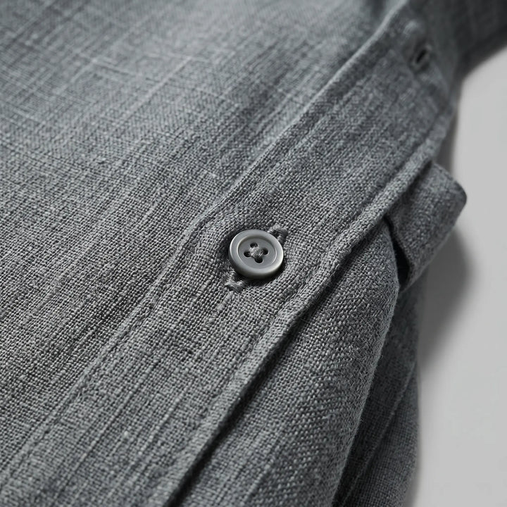Close-up view of a medium grey men&