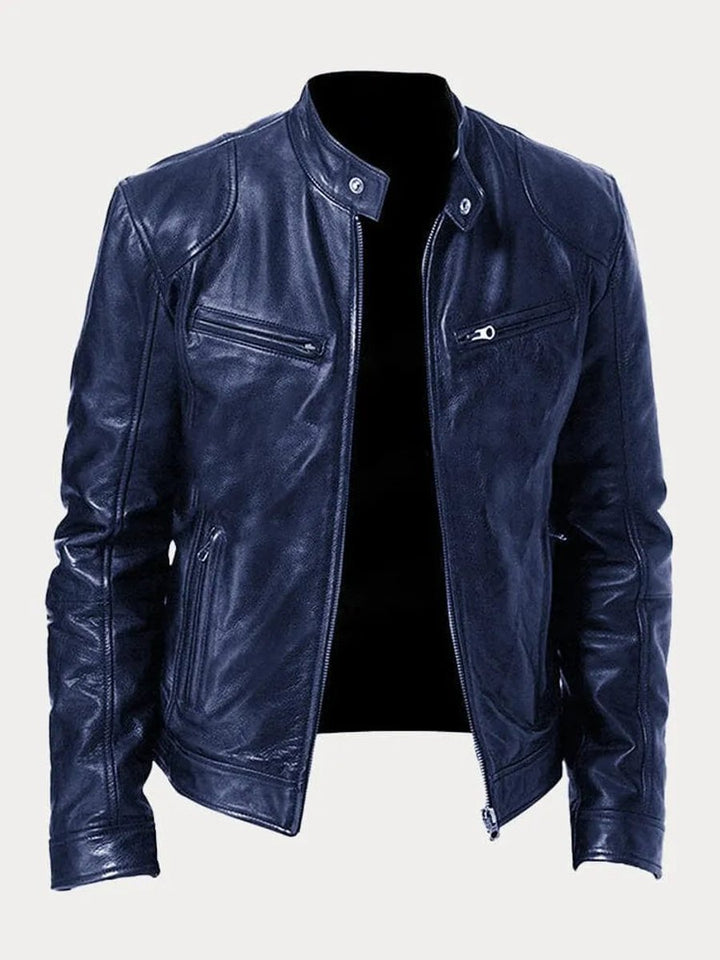 Mens Quilted Biker Jacket