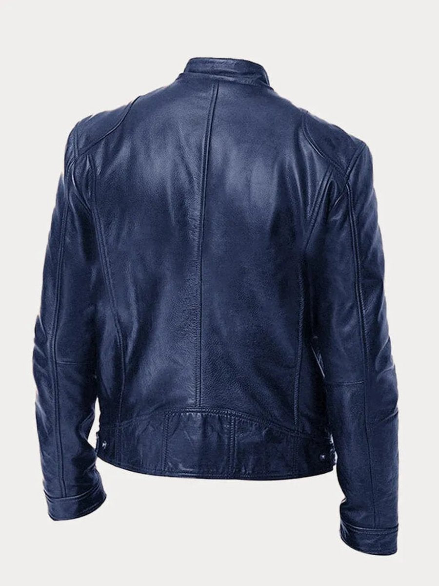 Mens Quilted Biker Jacket