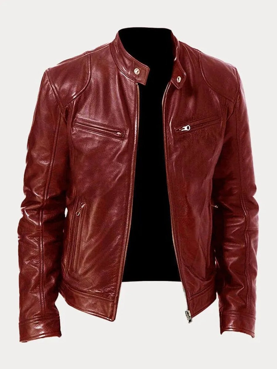 Mens Quilted Biker Jacket