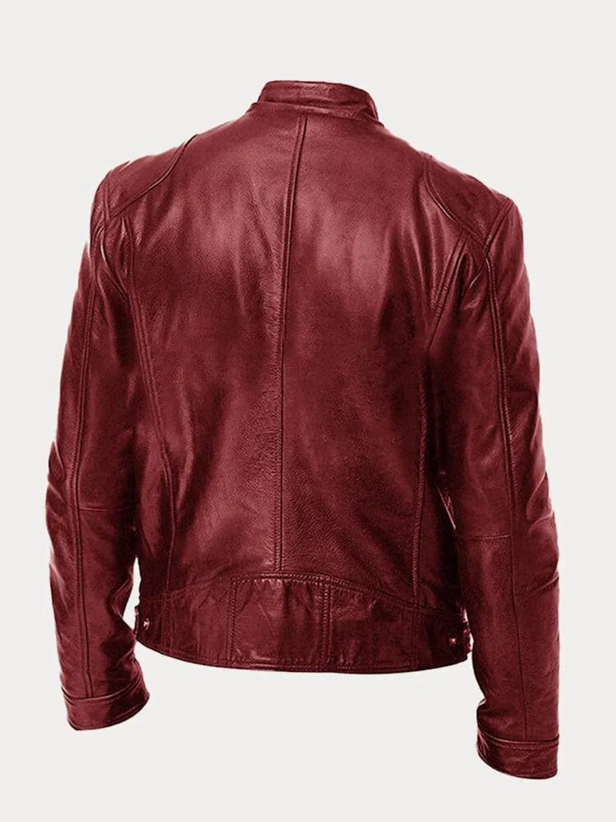 Mens Quilted Biker Jacket