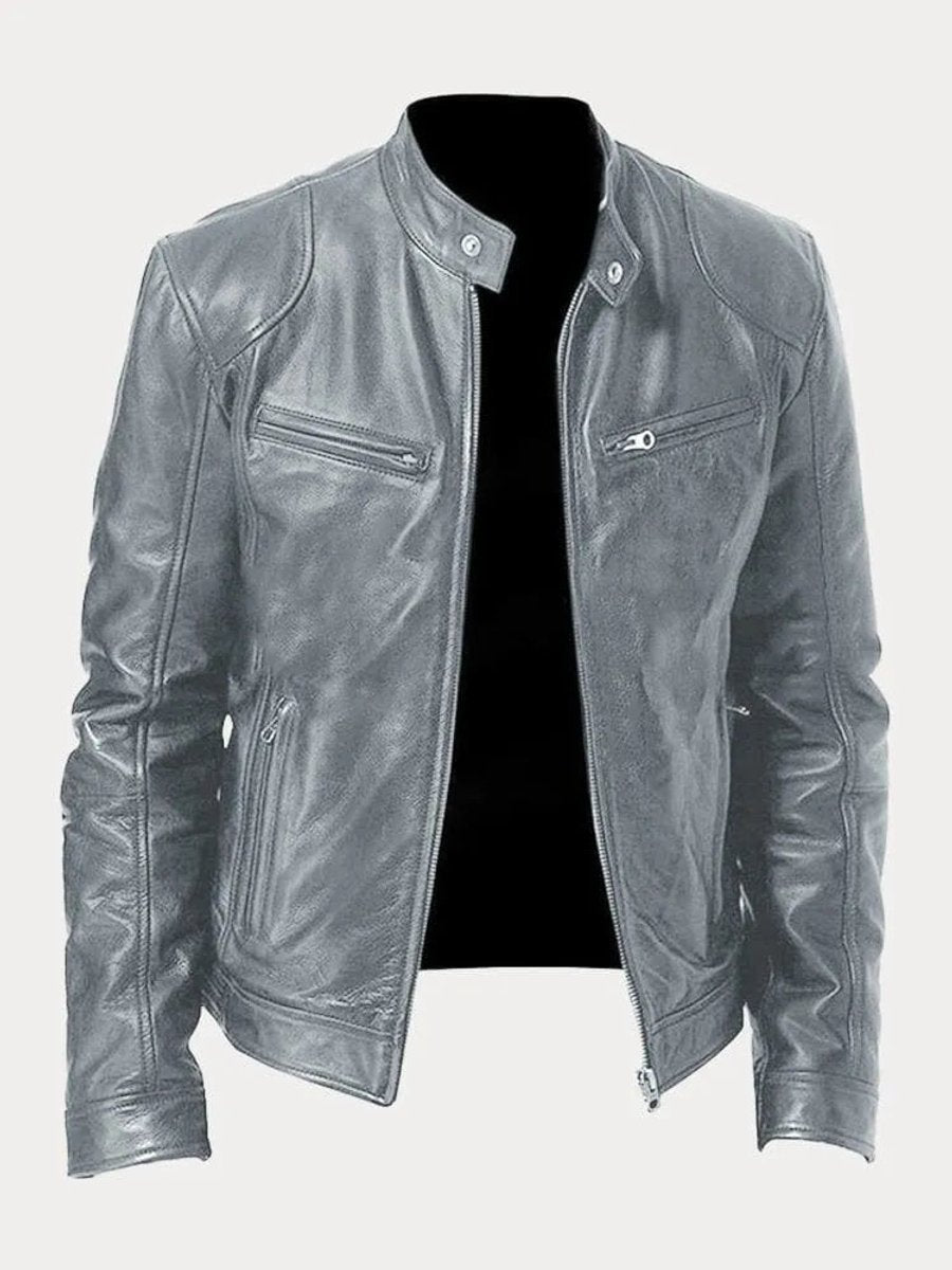 Mens Quilted Biker Jacket