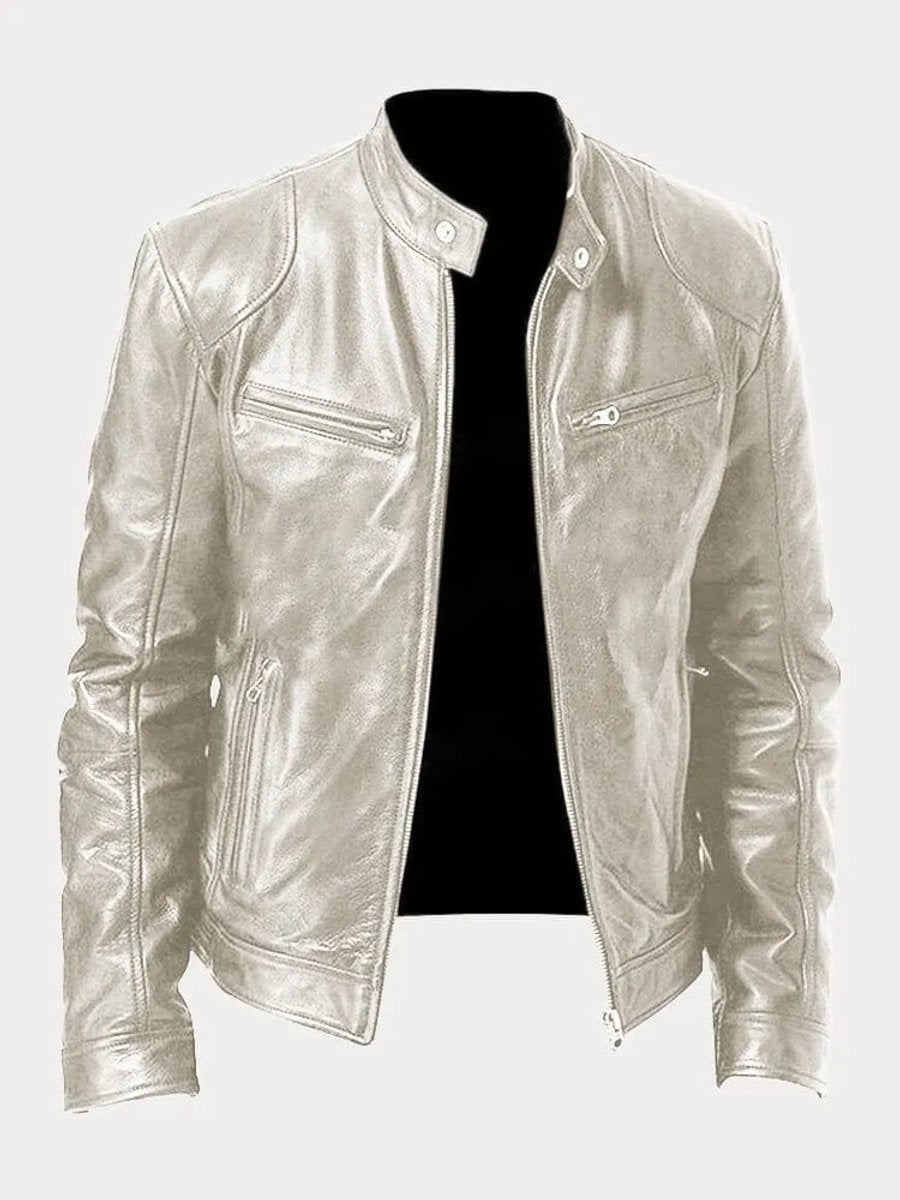 Mens Quilted Biker Jacket