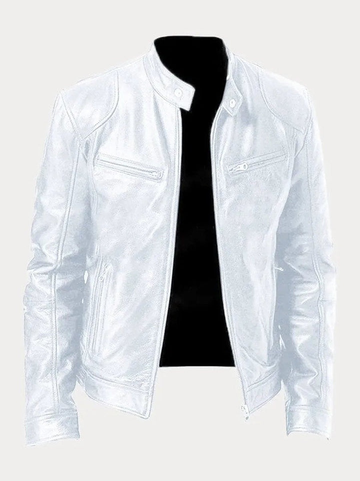 Mens Quilted Biker Jacket
