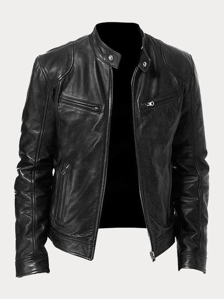 Mens Quilted Biker Jacket