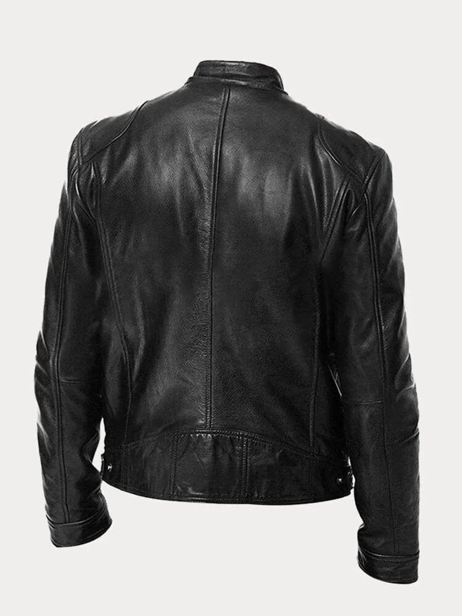 Mens Quilted Biker Jacket