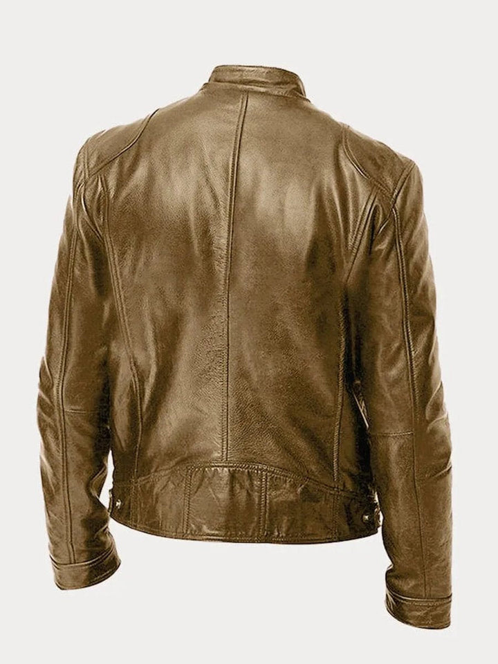 Mens Quilted Biker Jacket
