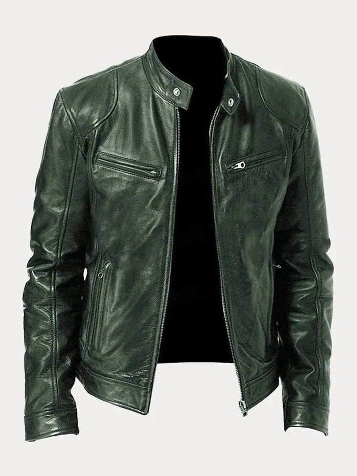 Mens Quilted Biker Jacket