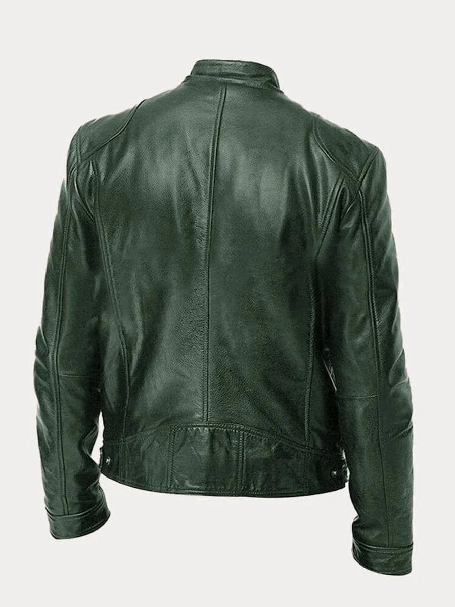 Mens Quilted Biker Jacket