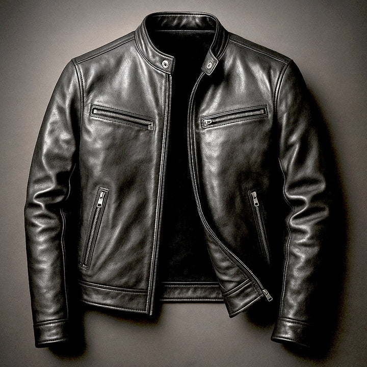 Mens Quilted Biker Jacket