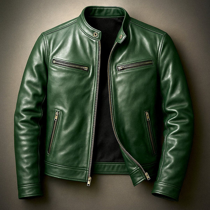 Mens Quilted Biker Jacket