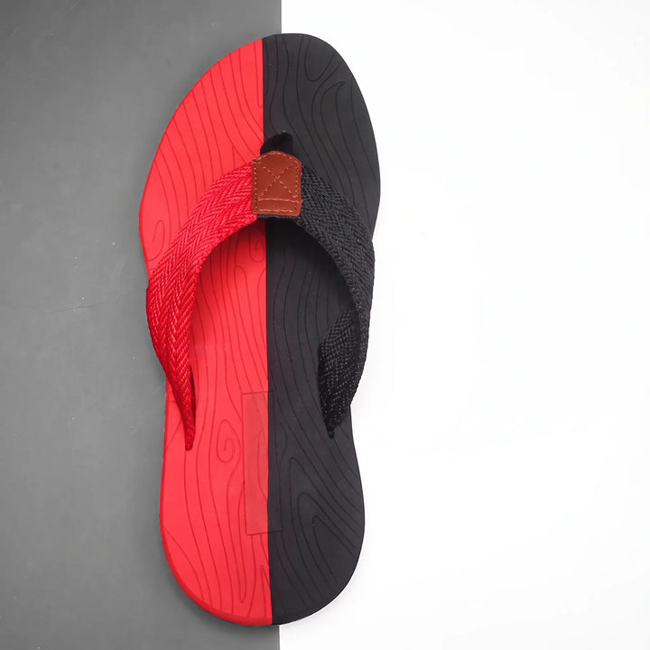 Split red and black men&