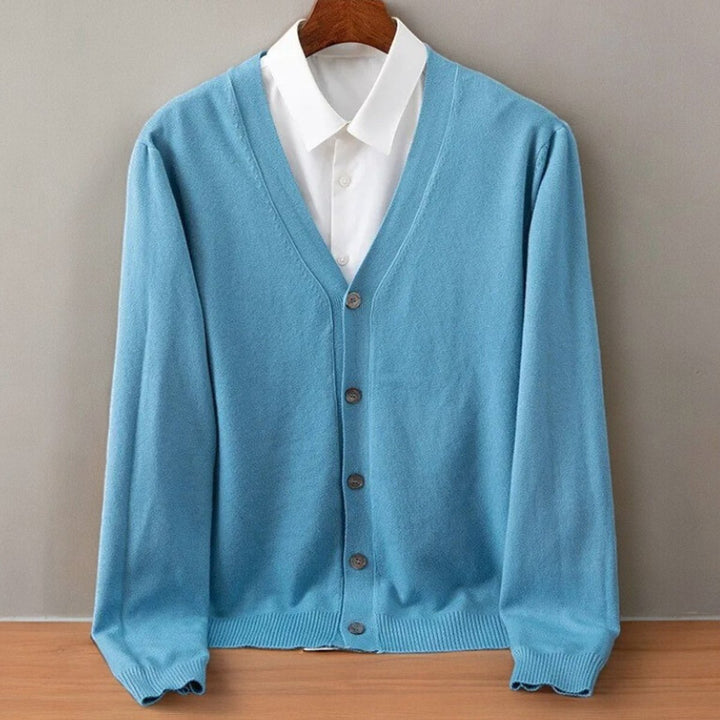 Cashmere Blend V-Neck Cardigan