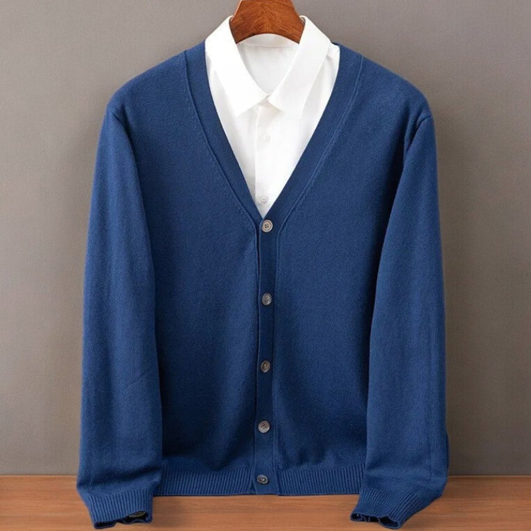 Cashmere Blend V-Neck Cardigan
