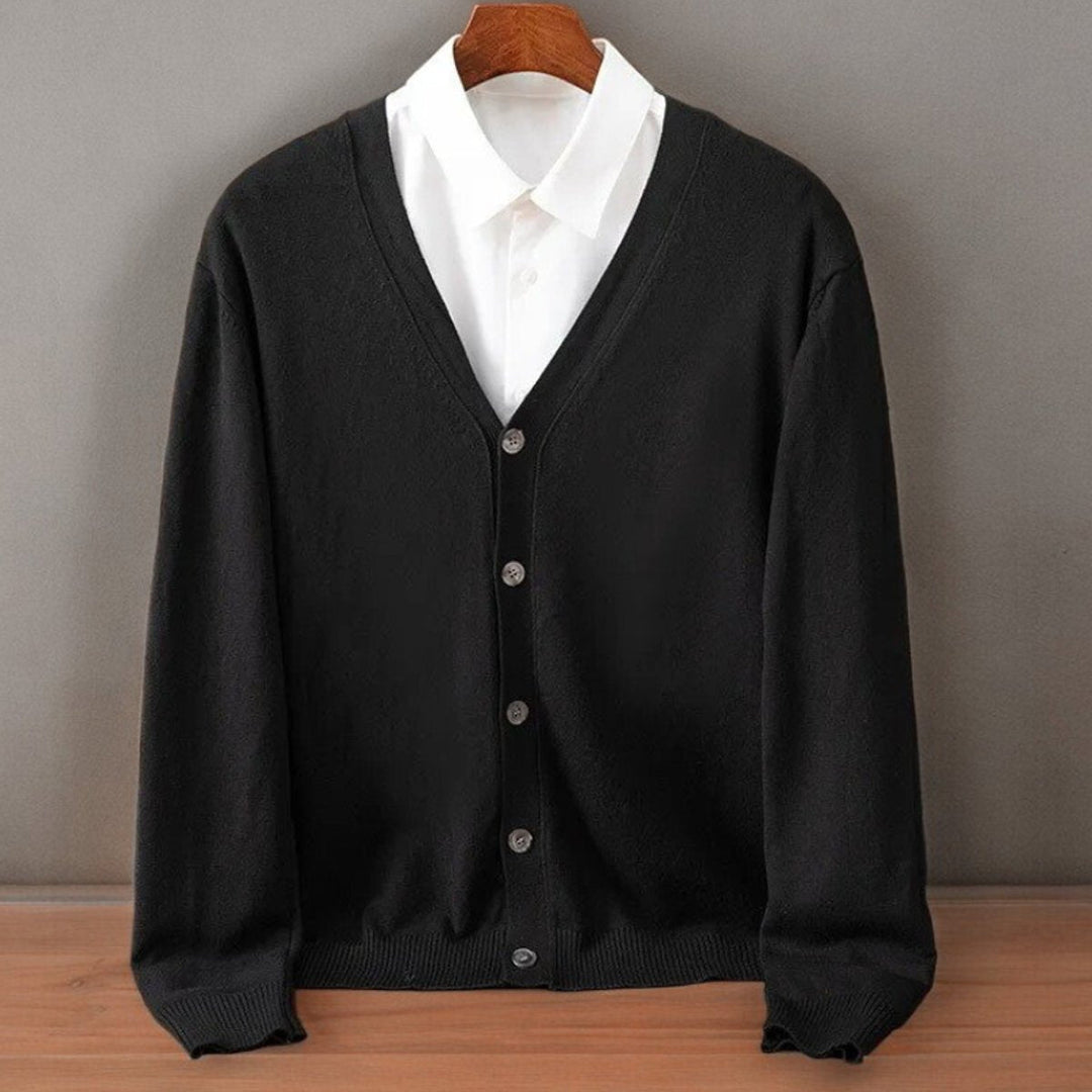 Cashmere Blend V-Neck Cardigan