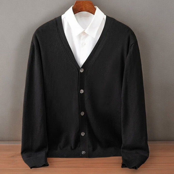 Cashmere Blend V-Neck Cardigan