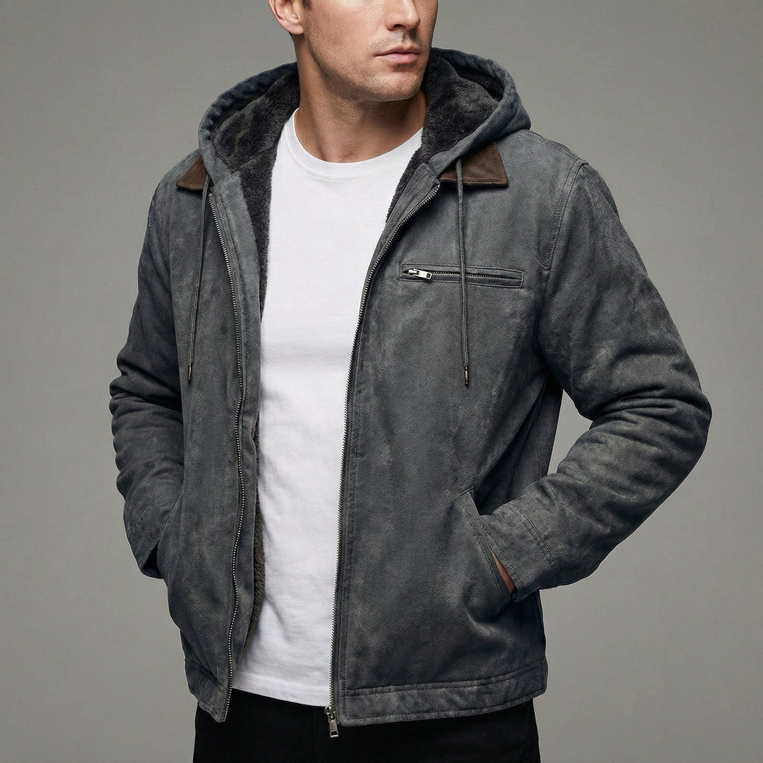 Mens Utility Winter Coat with Zip Pockets