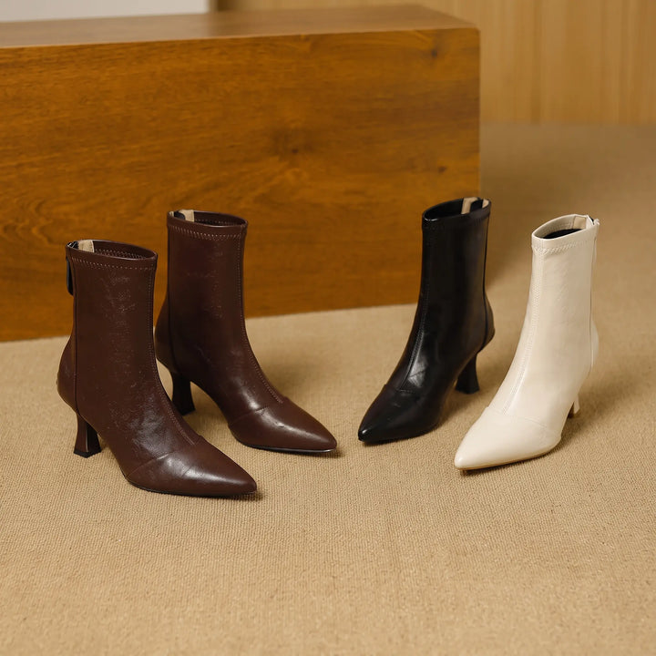Mizuki - Chic Pointed Toe Ankle Boots