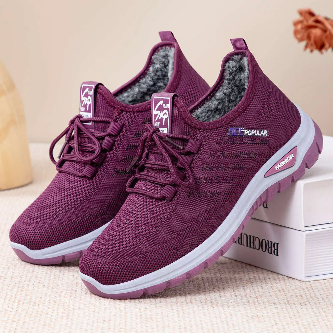 Deep purple knitted women&