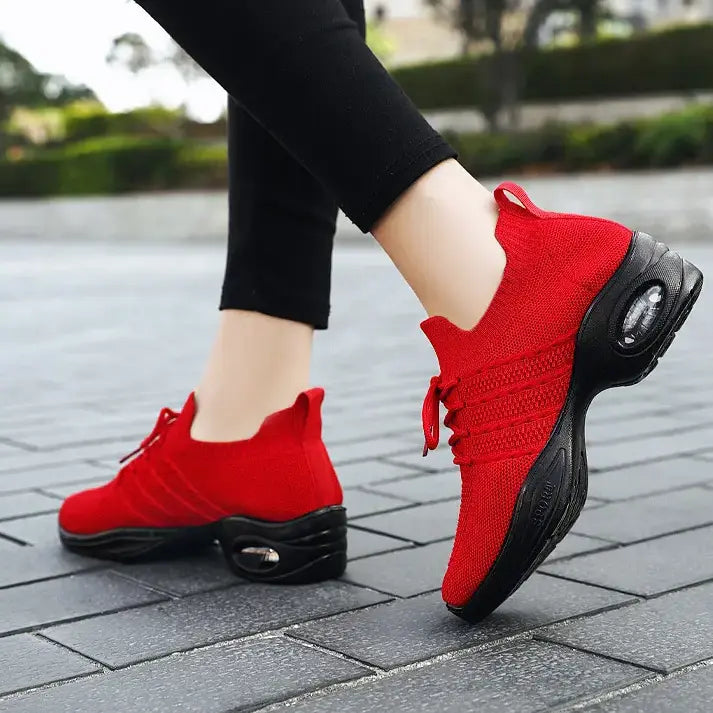 Red knit women&