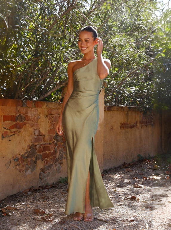 One-Shoulder Maxi Dress