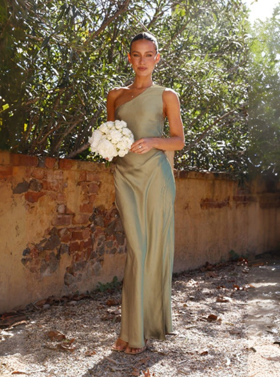 One-Shoulder Maxi Dress