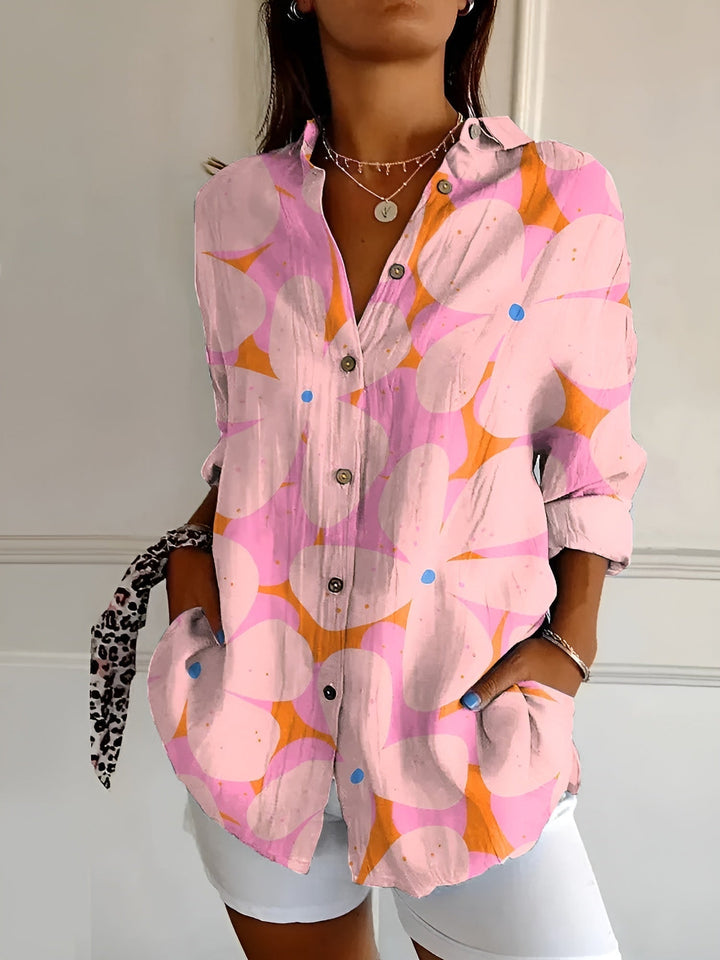 Women Floral Button-Front Blouse