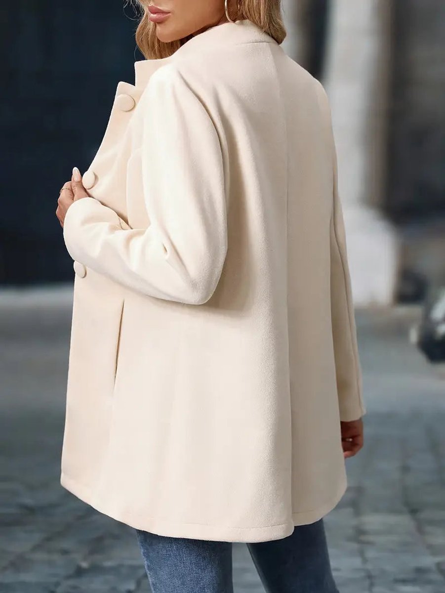Stand Collar Longline Blazer Jacket