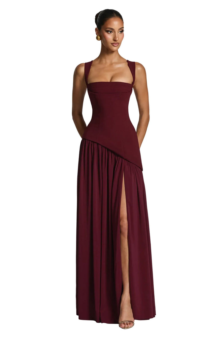 A-Line Sleeveless Maxi Dress