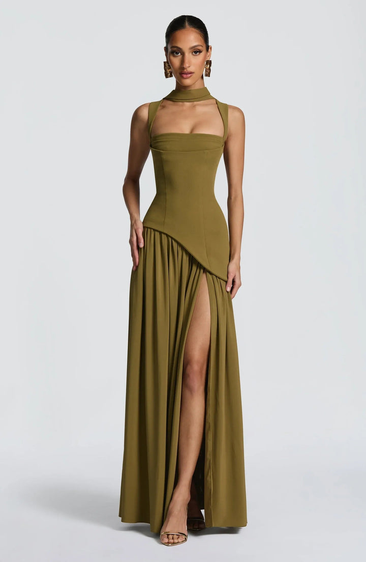 A-Line Sleeveless Maxi Dress