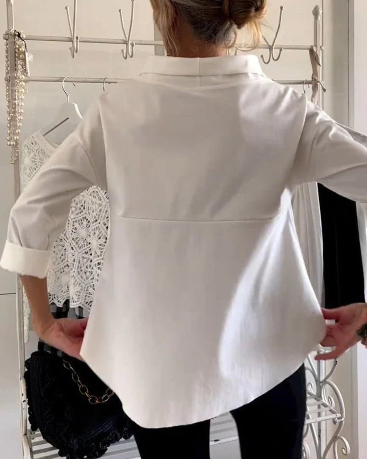 Bateau Neck 3/4 Sleeve Relaxed Top