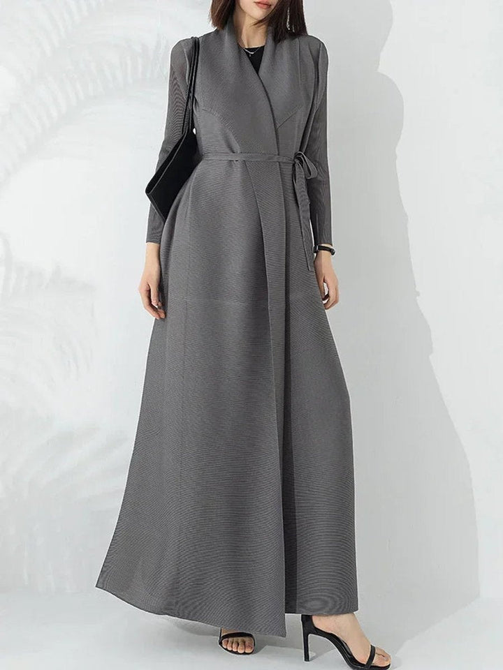 Belted A-Line Longline Coat
