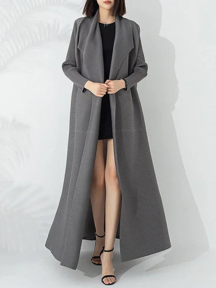 Belted A-Line Longline Coat