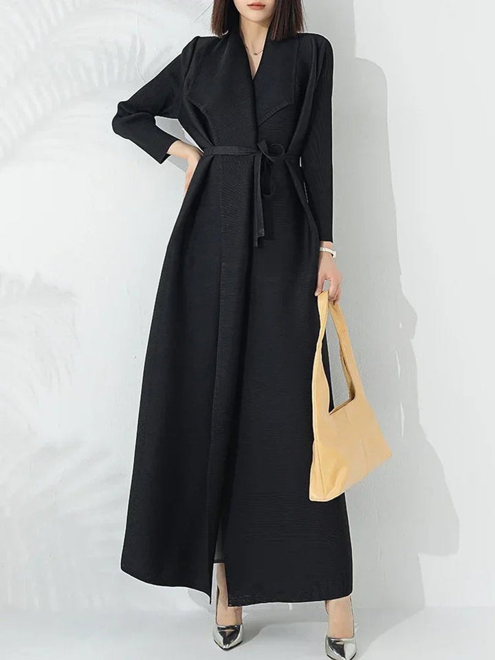 Belted A-Line Longline Coat