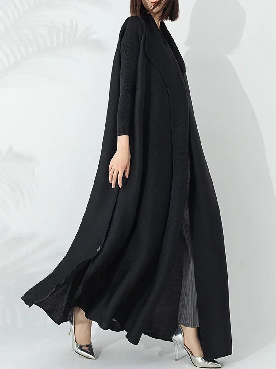Belted A-Line Longline Coat