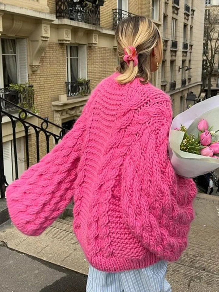 Oversized Chunky Cable-Knit Jumper