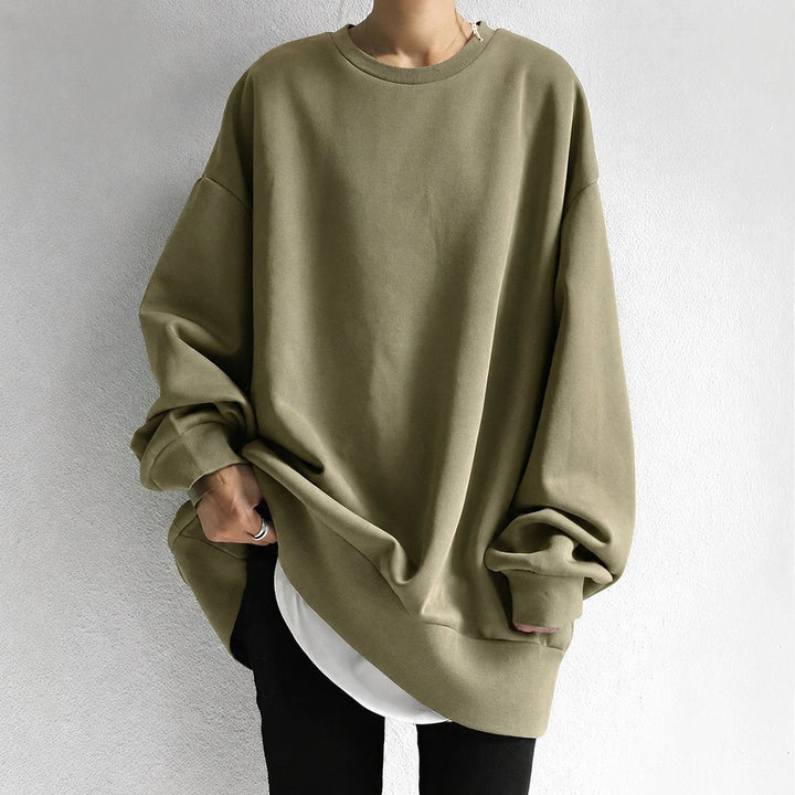 Oversized Drop-Shoulder Tunic Jumper