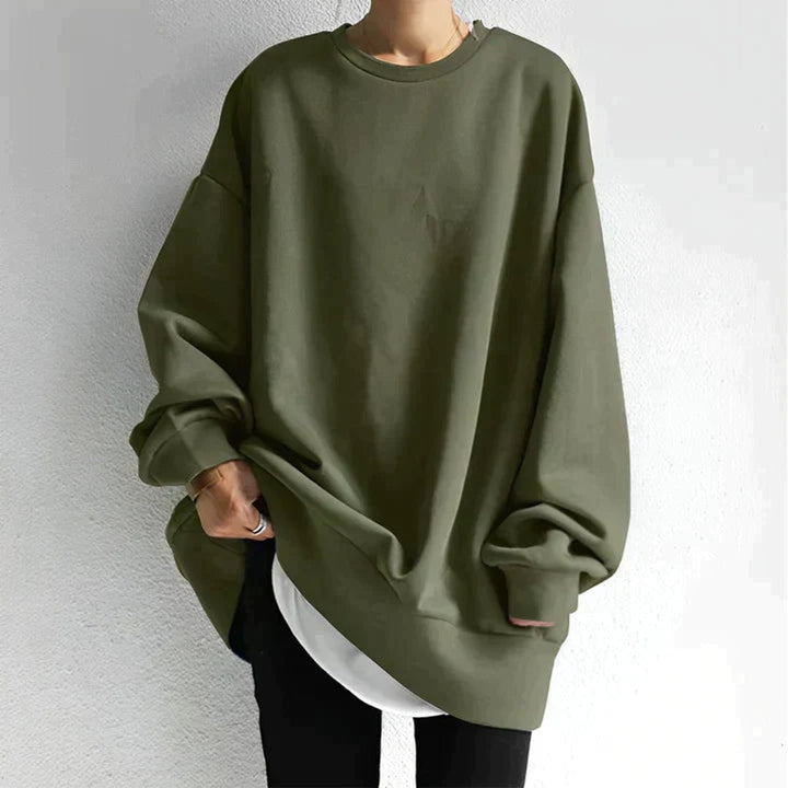Oversized Drop-Shoulder Tunic Jumper