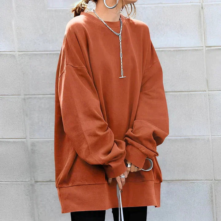 Oversized Drop-Shoulder Tunic Jumper