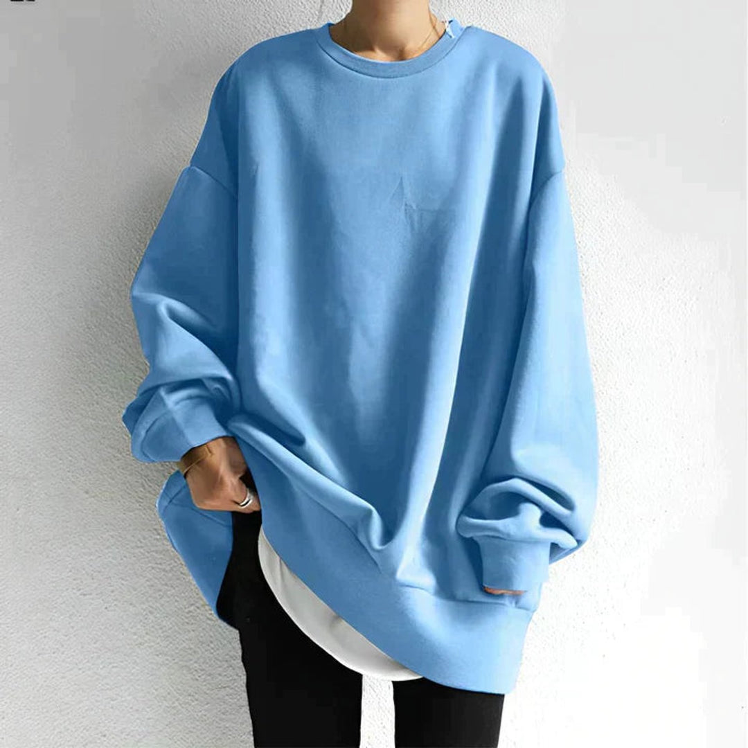 Oversized Drop-Shoulder Tunic Jumper