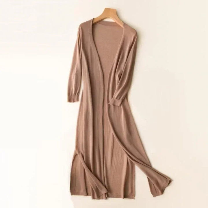 Lightweight Longline Open-Front Cardigan
