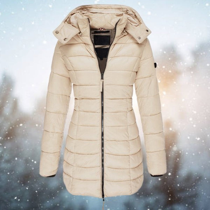 Longline Hooded Quilted Puffer Coat