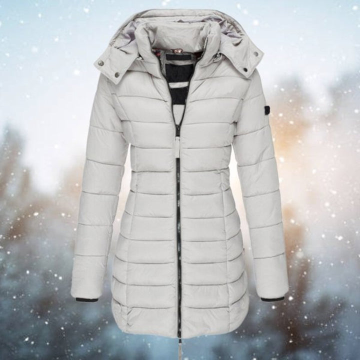 Longline Hooded Quilted Puffer Coat