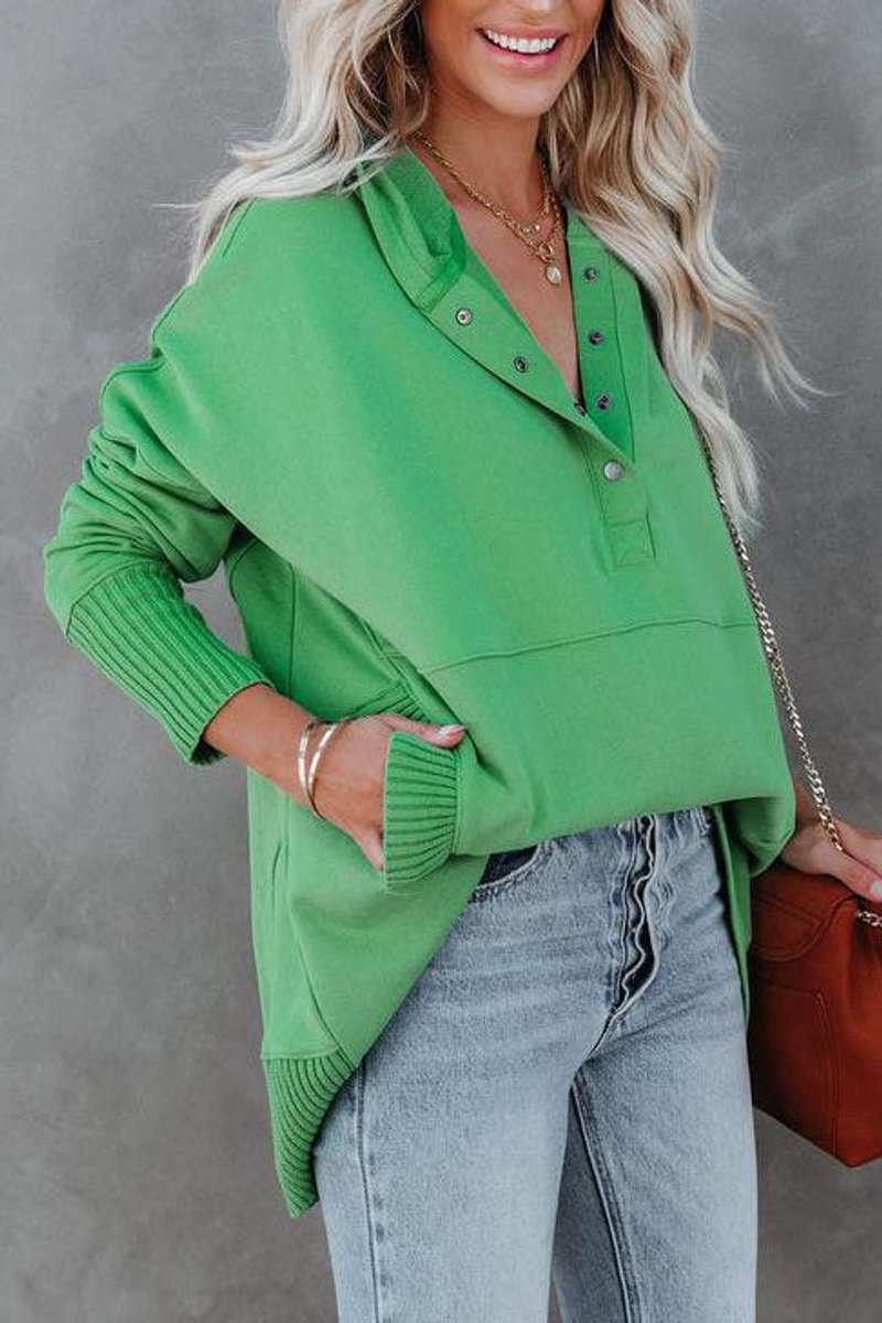Longline Hooded Drawstring Tunic Sweatshirt